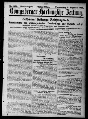 Königsberger Hartungsche Zeitung on Dec 9, 1915