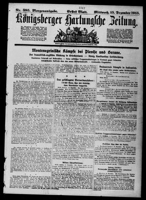 Königsberger Hartungsche Zeitung vom 15.12.1915