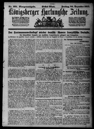 Königsberger Hartungsche Zeitung vom 24.12.1915