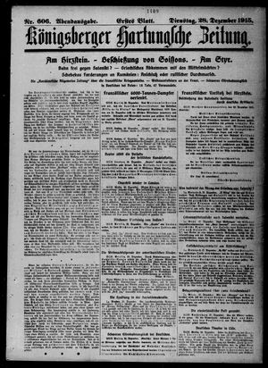 Königsberger Hartungsche Zeitung vom 28.12.1915
