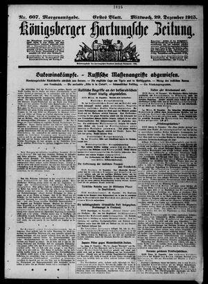 Königsberger Hartungsche Zeitung on Dec 29, 1915