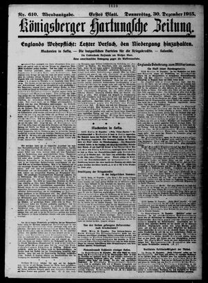 Königsberger Hartungsche Zeitung on Dec 30, 1915
