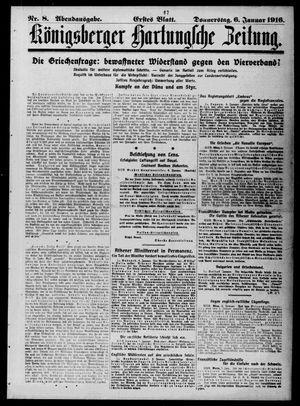 Königsberger Hartungsche Zeitung vom 06.01.1916
