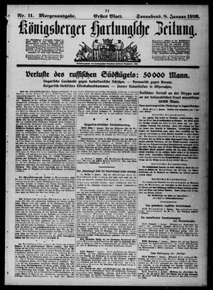 Königsberger Hartungsche Zeitung on Jan 8, 1916