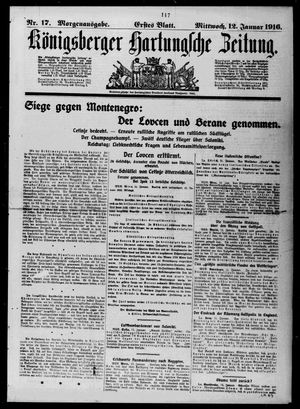 Königsberger Hartungsche Zeitung on Jan 12, 1916