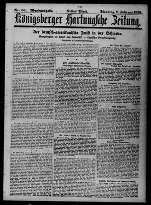 Königsberger Hartungsche Zeitung vom 08.02.1916