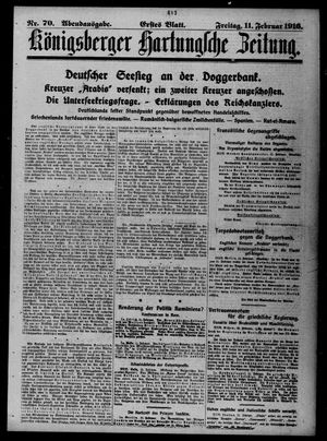 Königsberger Hartungsche Zeitung on Feb 11, 1916
