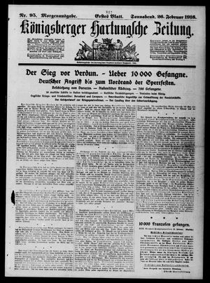 Königsberger Hartungsche Zeitung vom 26.02.1916