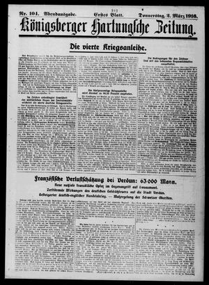 Königsberger Hartungsche Zeitung vom 02.03.1916