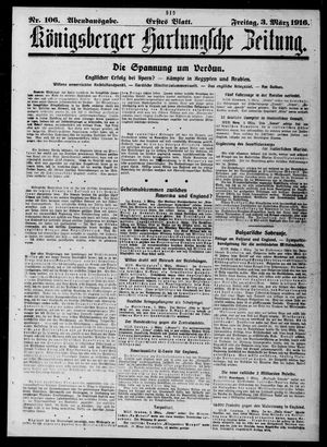 Königsberger Hartungsche Zeitung on Mar 3, 1916