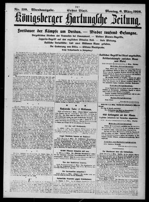 Königsberger Hartungsche Zeitung on Mar 6, 1916