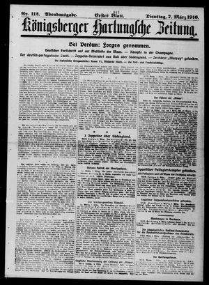 Königsberger Hartungsche Zeitung vom 07.03.1916