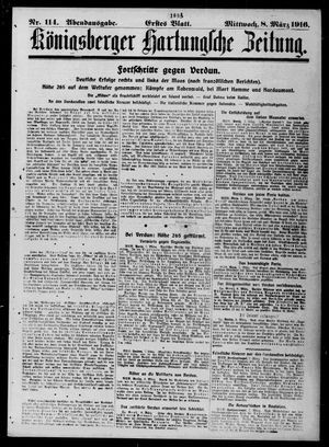 Königsberger Hartungsche Zeitung on Mar 8, 1916