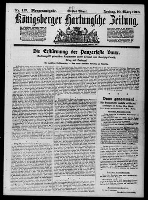 Königsberger Hartungsche Zeitung on Mar 10, 1916