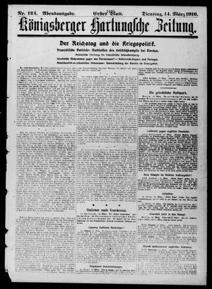 Königsberger Hartungsche Zeitung vom 14.03.1916