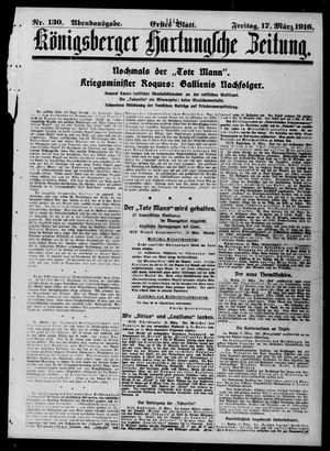 Königsberger Hartungsche Zeitung on Mar 17, 1916