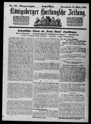 Königsberger Hartungsche Zeitung on Mar 18, 1916
