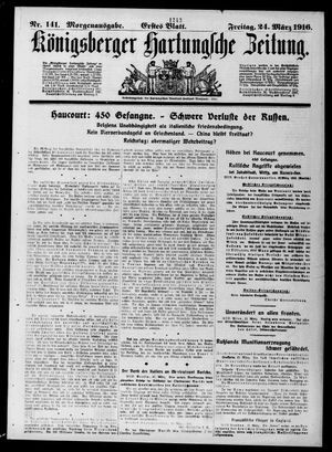 Königsberger Hartungsche Zeitung on Mar 24, 1916