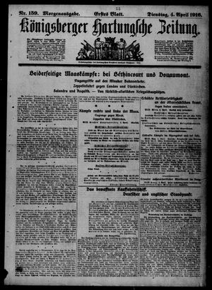 Königsberger Hartungsche Zeitung vom 04.04.1916