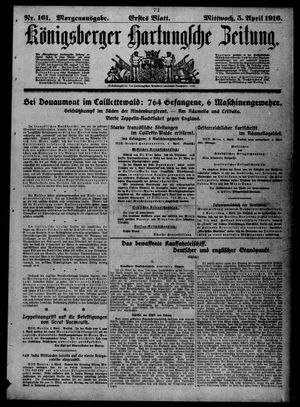 Königsberger Hartungsche Zeitung on Apr 5, 1916