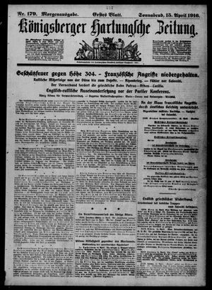 Königsberger Hartungsche Zeitung vom 15.04.1916