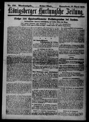 Königsberger Hartungsche Zeitung vom 15.04.1916