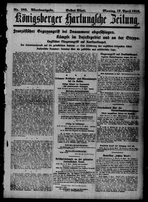 Königsberger Hartungsche Zeitung vom 17.04.1916