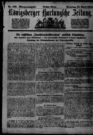 Königsberger Hartungsche Zeitung on Apr 18, 1916