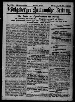 Königsberger Hartungsche Zeitung vom 19.04.1916