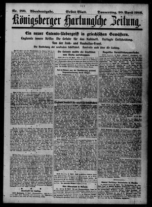 Königsberger Hartungsche Zeitung on Apr 20, 1916