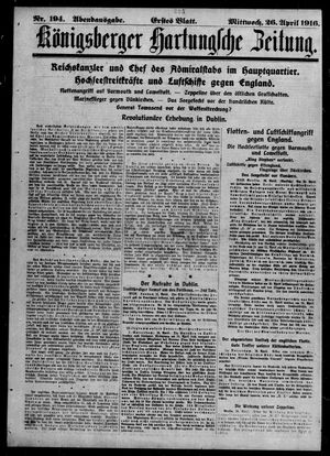 Königsberger Hartungsche Zeitung on Apr 26, 1916