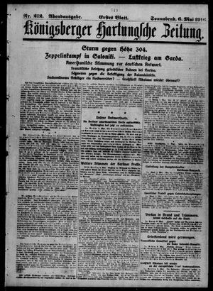 Königsberger Hartungsche Zeitung vom 06.05.1916