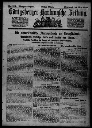 Königsberger Hartungsche Zeitung on May 10, 1916