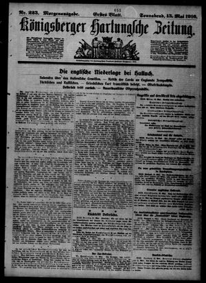 Königsberger Hartungsche Zeitung on May 13, 1916