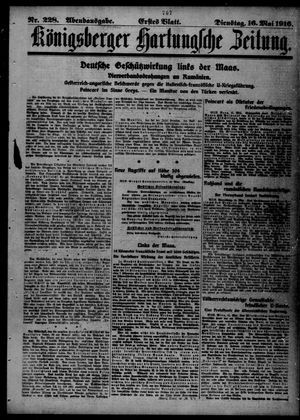 Königsberger Hartungsche Zeitung on May 16, 1916