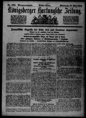 Königsberger Hartungsche Zeitung vom 17.05.1916