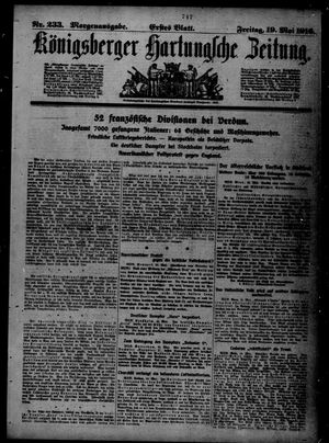 Königsberger Hartungsche Zeitung on May 19, 1916