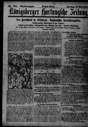 Königsberger Hartungsche Zeitung on May 19, 1916