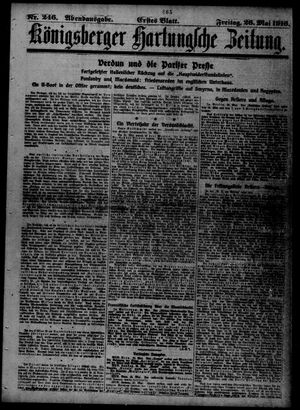 Königsberger Hartungsche Zeitung vom 26.05.1916