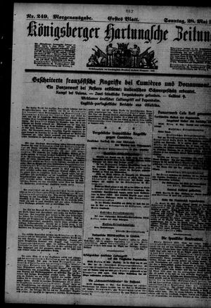 Königsberger Hartungsche Zeitung on May 28, 1916