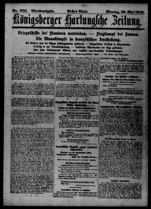 Königsberger Hartungsche Zeitung on May 29, 1916