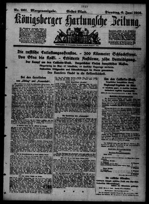Königsberger Hartungsche Zeitung vom 06.06.1916