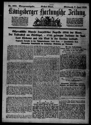 Königsberger Hartungsche Zeitung vom 07.06.1916