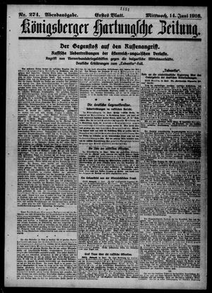Königsberger Hartungsche Zeitung vom 14.06.1916