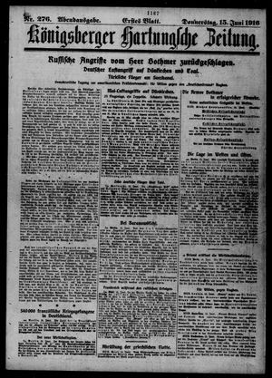 Königsberger Hartungsche Zeitung vom 15.06.1916
