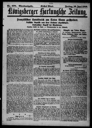 Königsberger Hartungsche Zeitung vom 16.06.1916