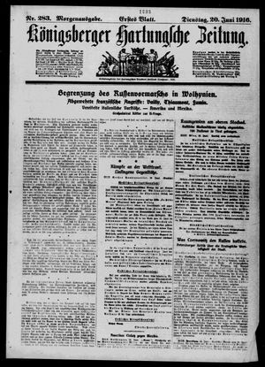 Königsberger Hartungsche Zeitung on Jun 20, 1916