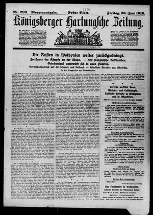 Königsberger Hartungsche Zeitung vom 23.06.1916