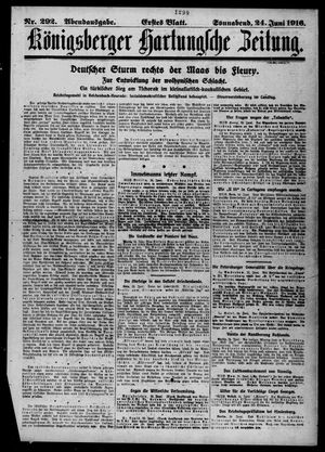Königsberger Hartungsche Zeitung vom 24.06.1916