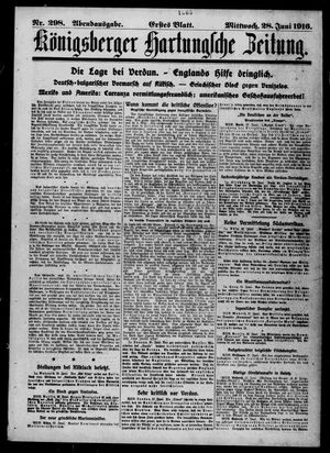 Königsberger Hartungsche Zeitung vom 28.06.1916
